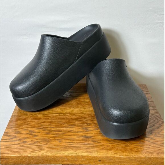 CROCS Shoes - Crocs Dylan Platform Women's Slip On Comfort Clogs Shoes Black Size 8